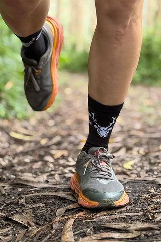 Calcetines de Running CULMEN Negro-Blanco