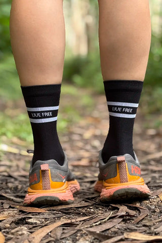 Calcetines de Running CULMEN Negro-Blanco