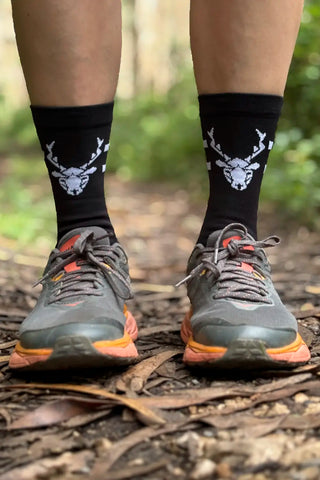 Calcetines de Running CULMEN Negro-Blanco