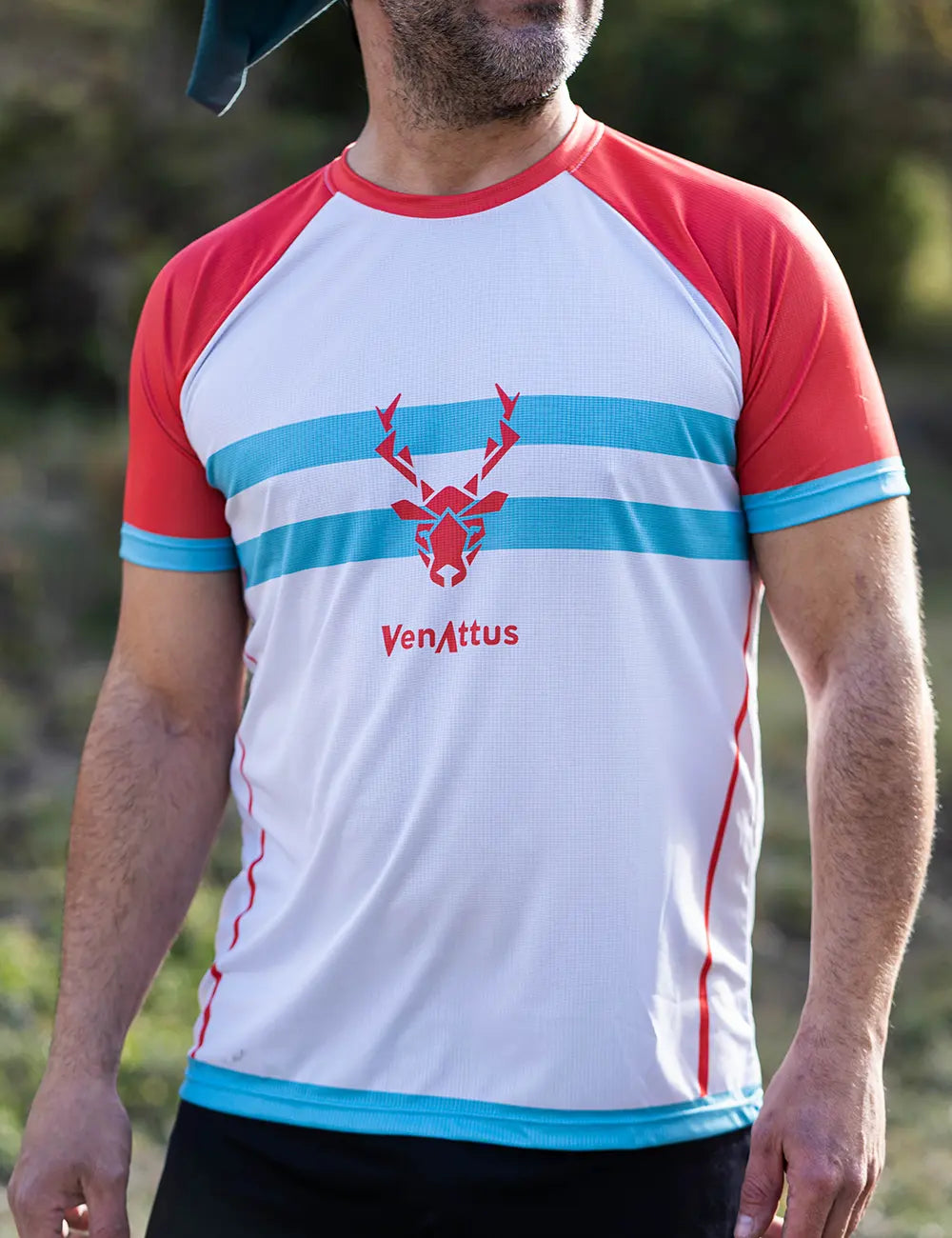 Camiseta Running Pro AVUS Hombre - Rojo/Azul – Venattus